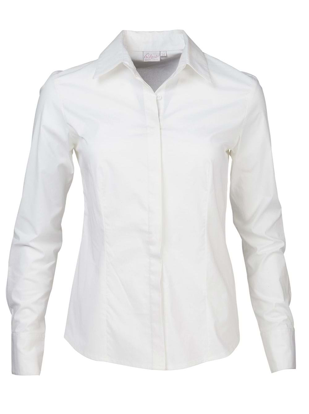 Savannah K213 L/S Blouse - White | Rolando Clothing South Africa