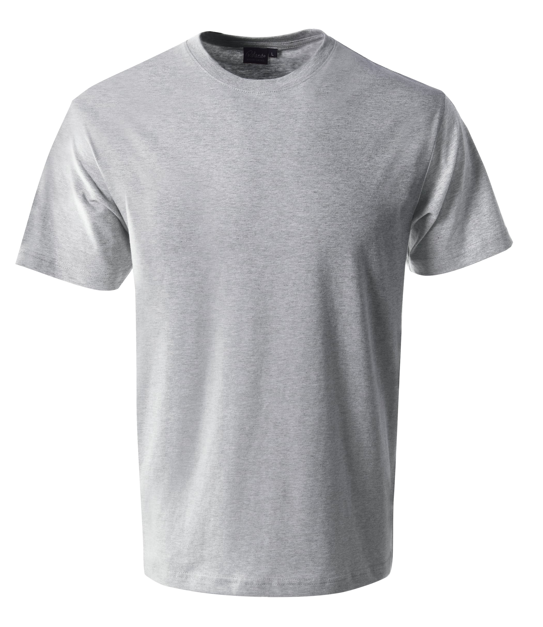 165G Crew Neck T-Shirt - Grey Melange 