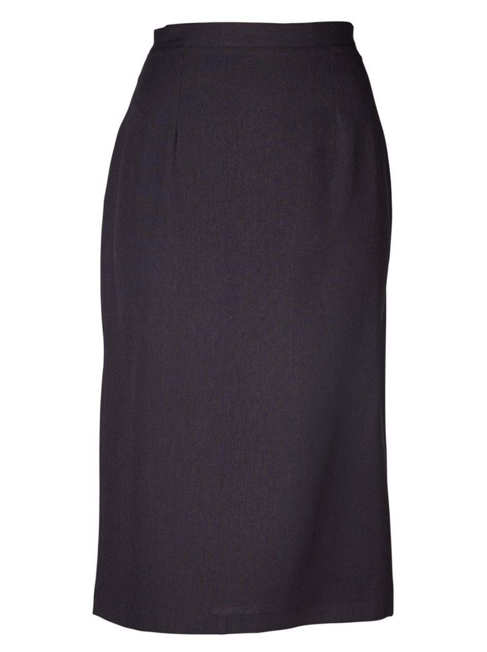 Claire Pencil Long Skirt - Cationic Charcoal