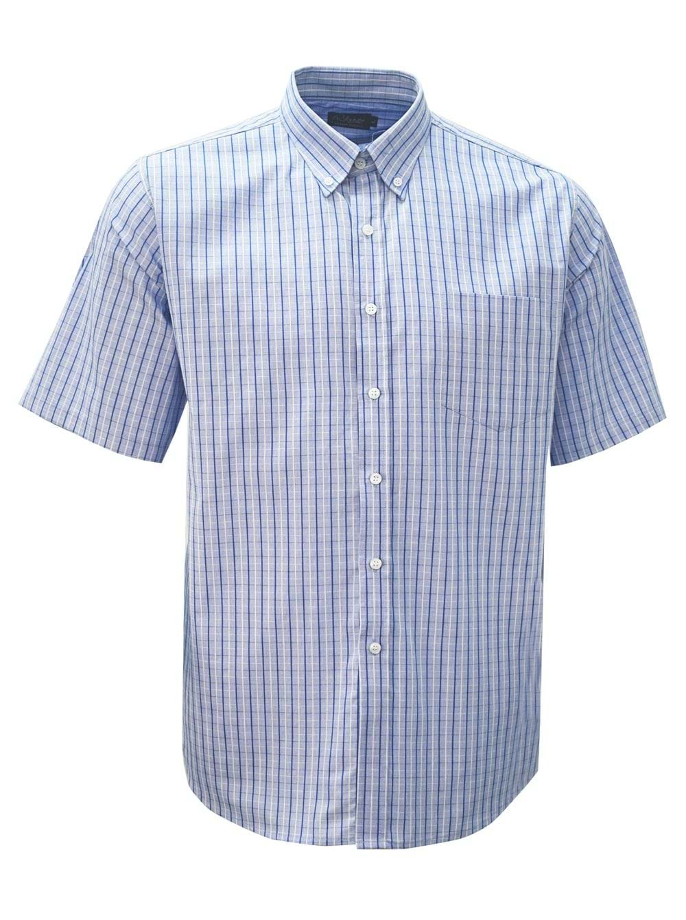 Mens K209 S/S Shirt - Blue/White | Rolando Clothing South Africa